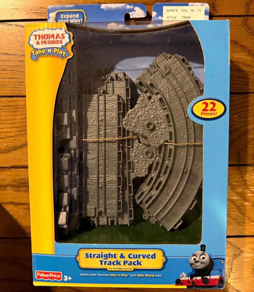 Fisher-Price Thomas & Friends Take-n-Play 22pc Straight/Curved Track Set NIB New